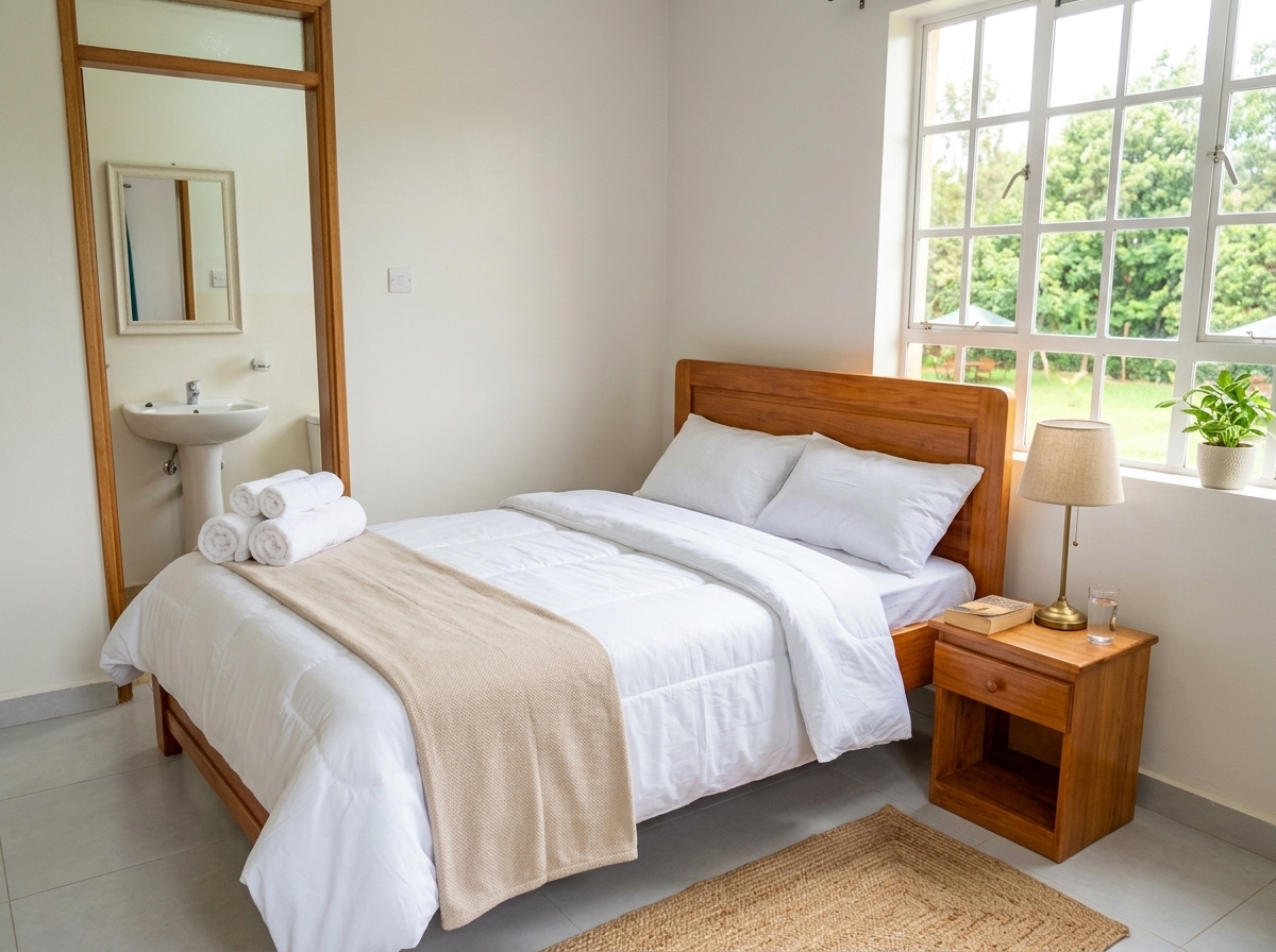 Comfortable en-suite bedroom at NET Resort
